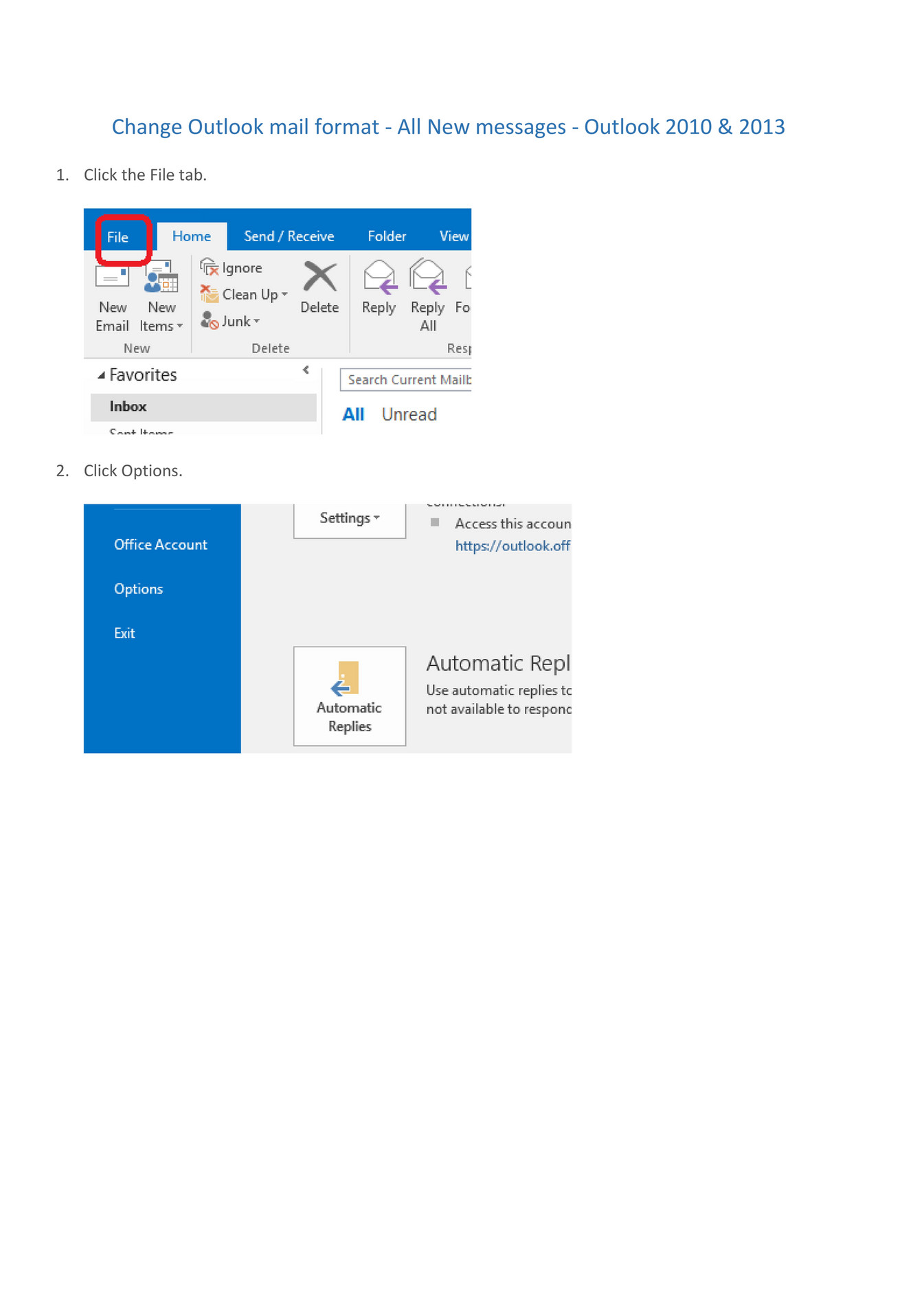 self-change-outlook-mail-format2013-new-email-page-1-created-with-publitas