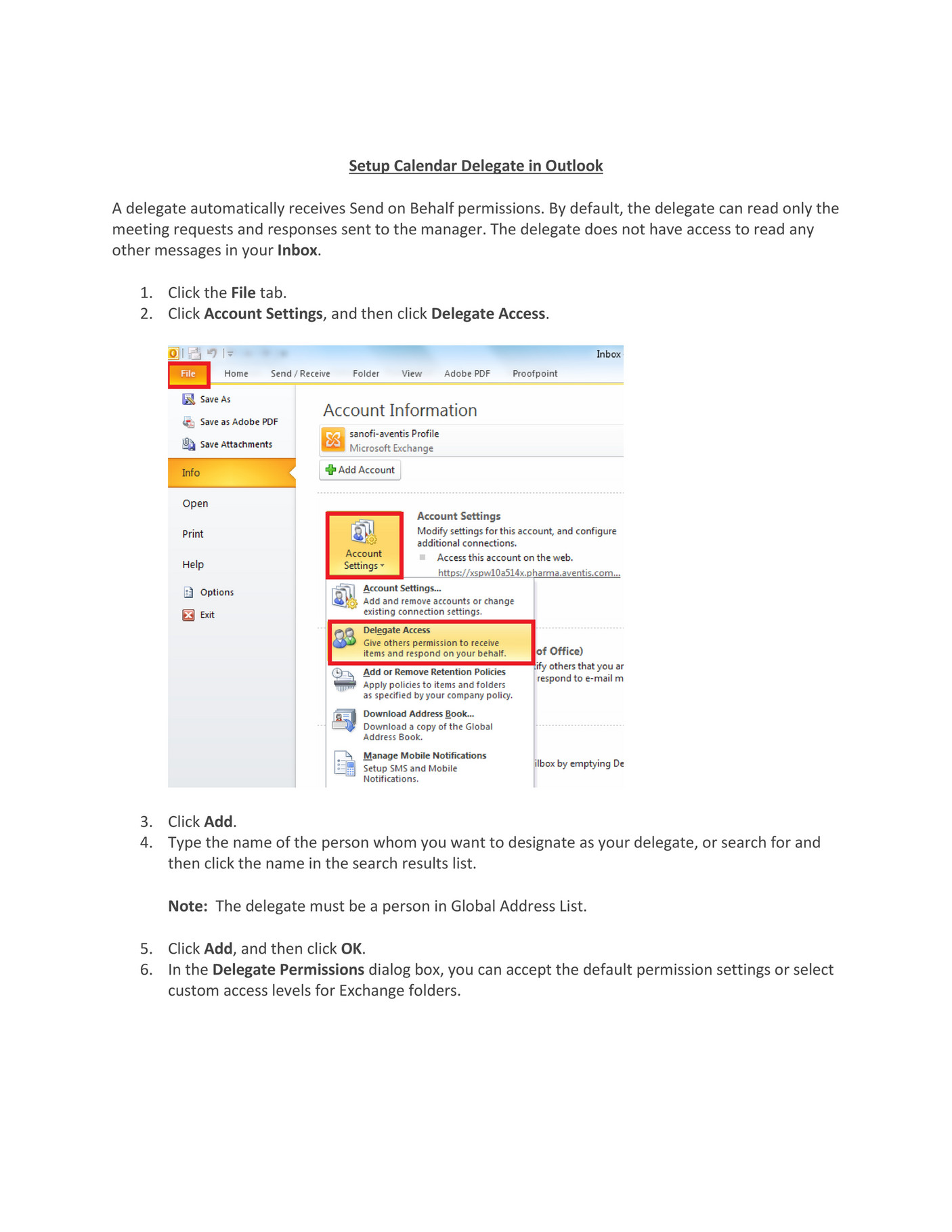 Self Setup Calendar Delegate In Outlook Win EN Page 1 Created Self Setup Calendar Delegate In Outlook Win EN Page 1 Created