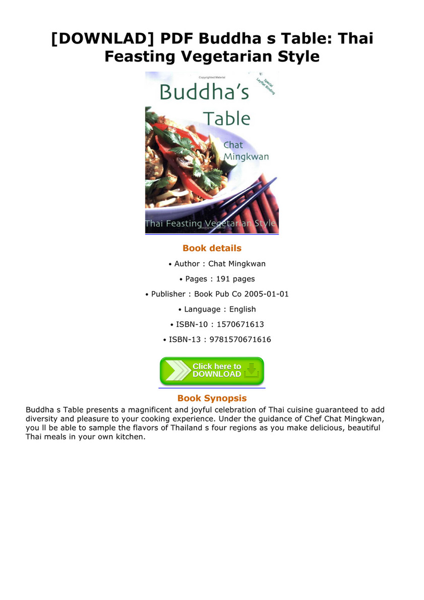 Thai Feasting Vegetarian Style Buddhas Table