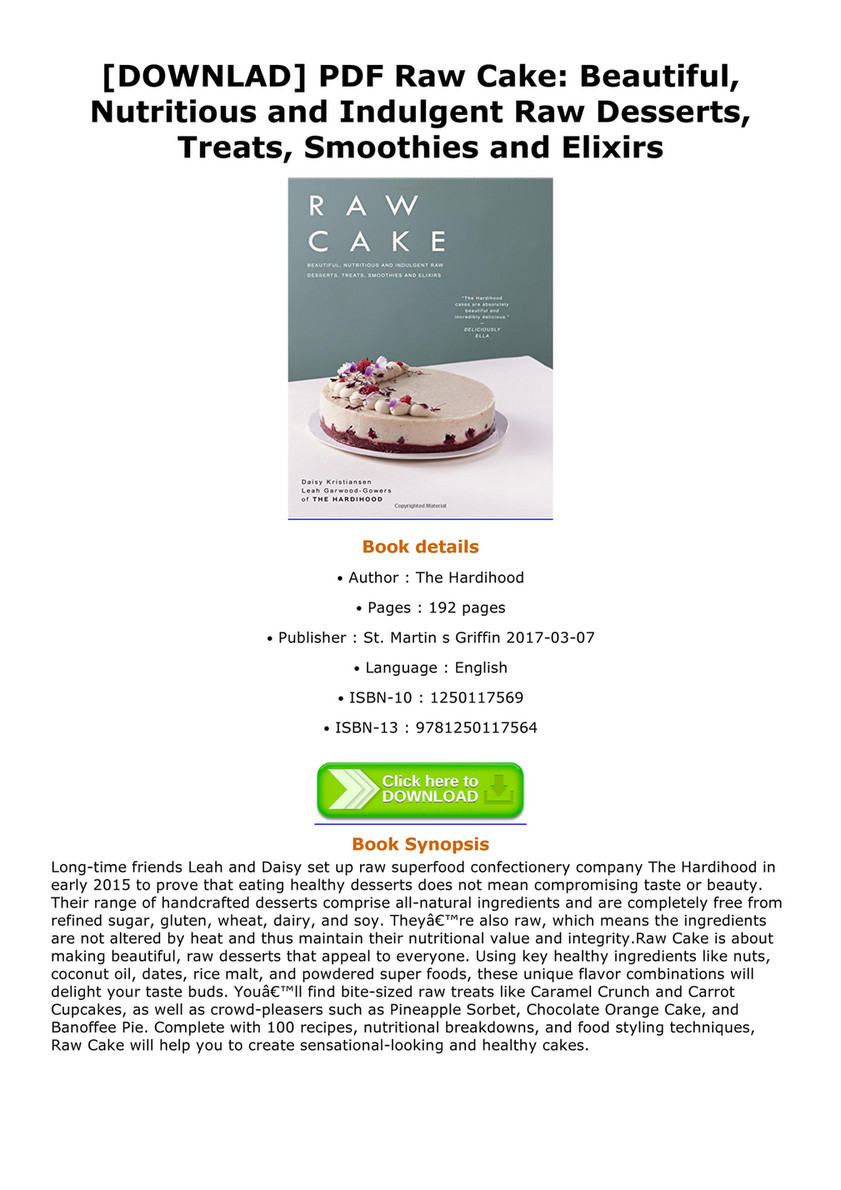 Daniella - DOWNLAD PDF Raw Cake Beautiful Nutritious And Indulgent.