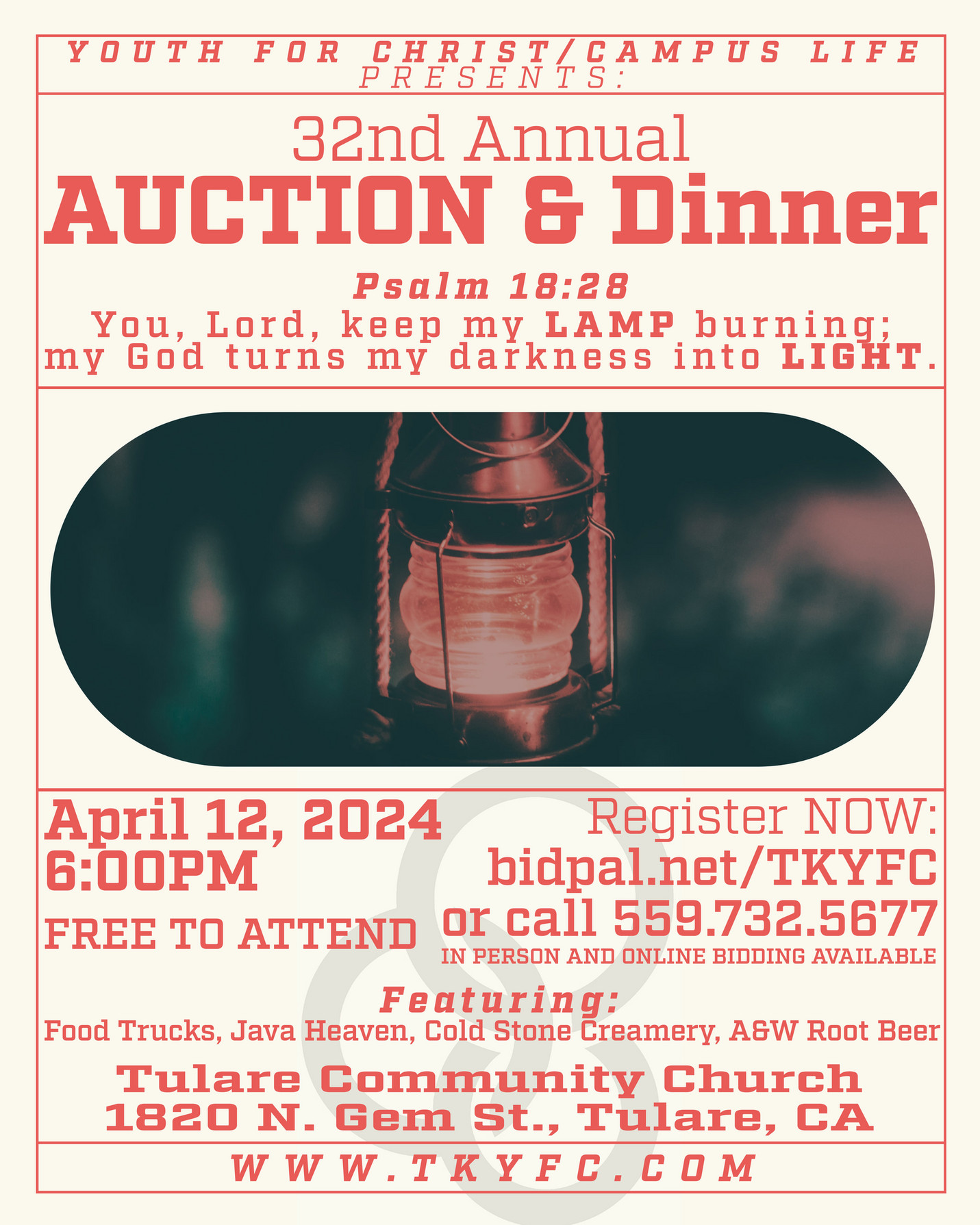 TulareKings Counties Youth For Christ 2024 TKYFC Annual Auction Post