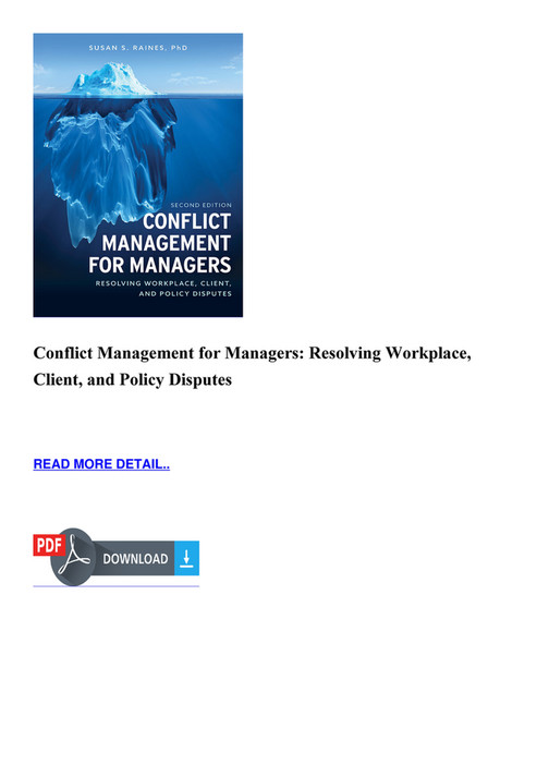 Carrol - BOOK Conflict Management for Managers Resolving Workplace ...