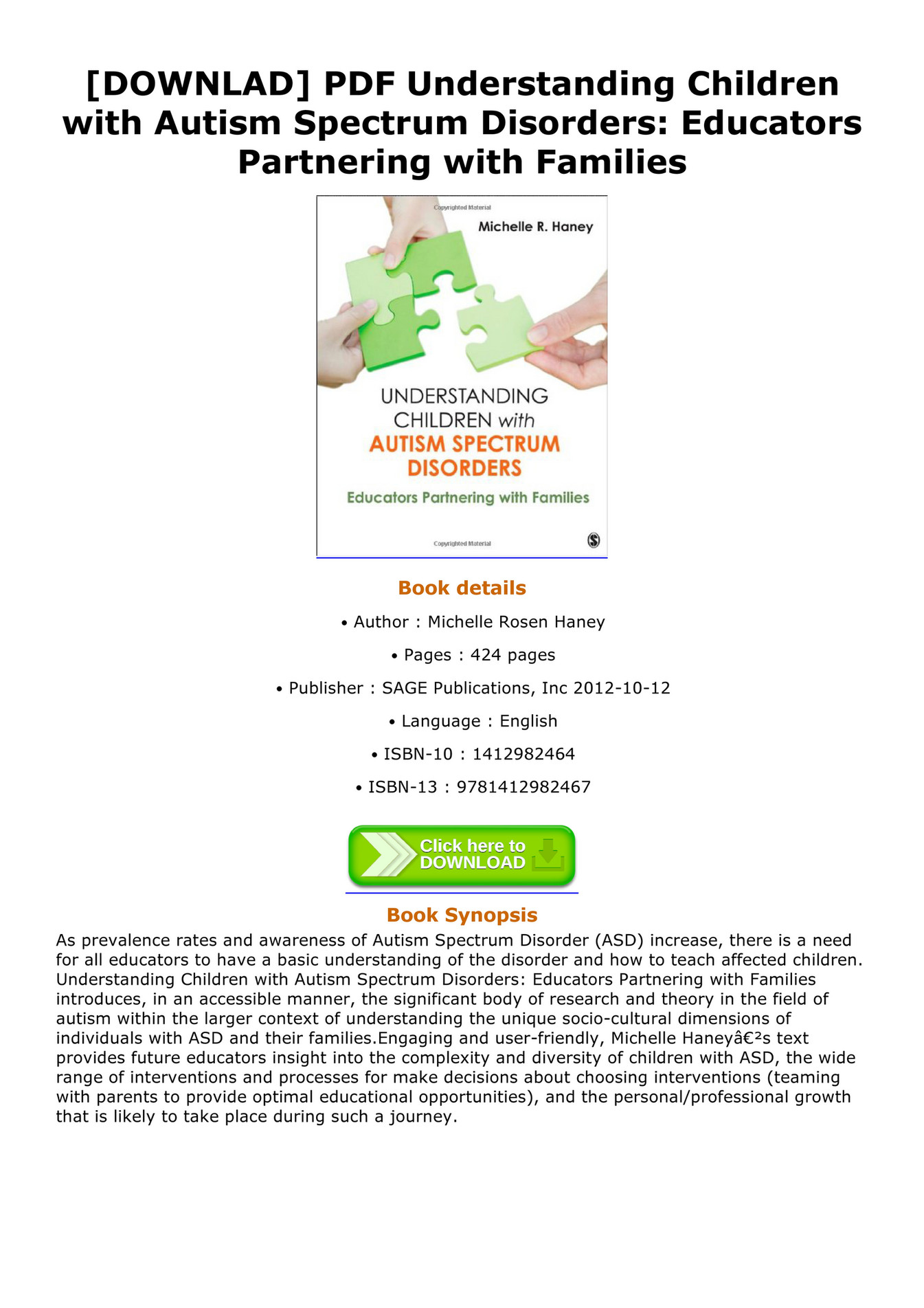 Winston - DOWNLAD PDF Understanding Children with Autism Spectrum ...