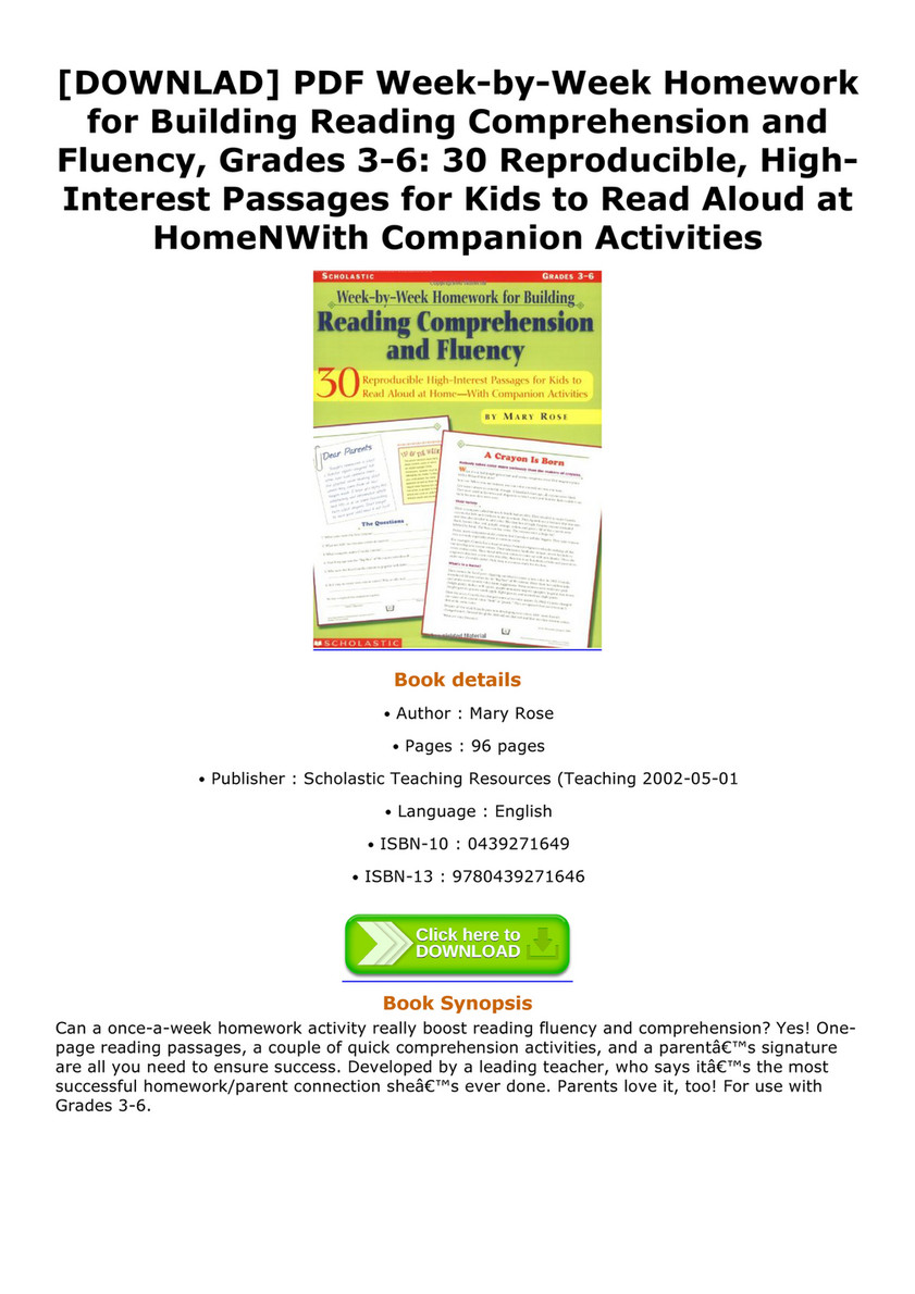Orville - DOWNLAD PDF Week By Week Homework For Building Reading - Orville - DOWNLAD PDF Week By Week Homework For Building Reading