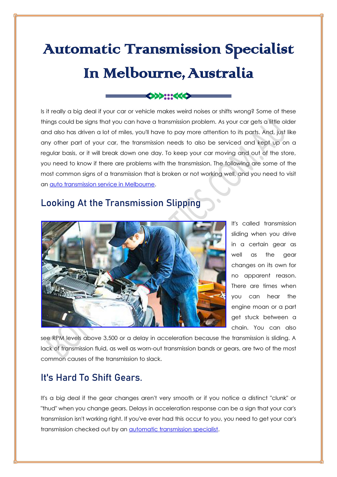 Automatics & Power Steering Pty Ltd Automatic Transmission