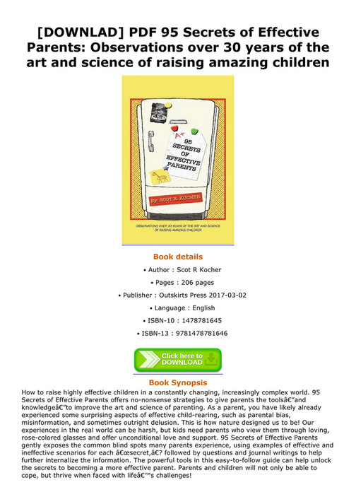 Nesbit - DOWNLAD PDF 95 Secrets of Effective Parents Observations over ...