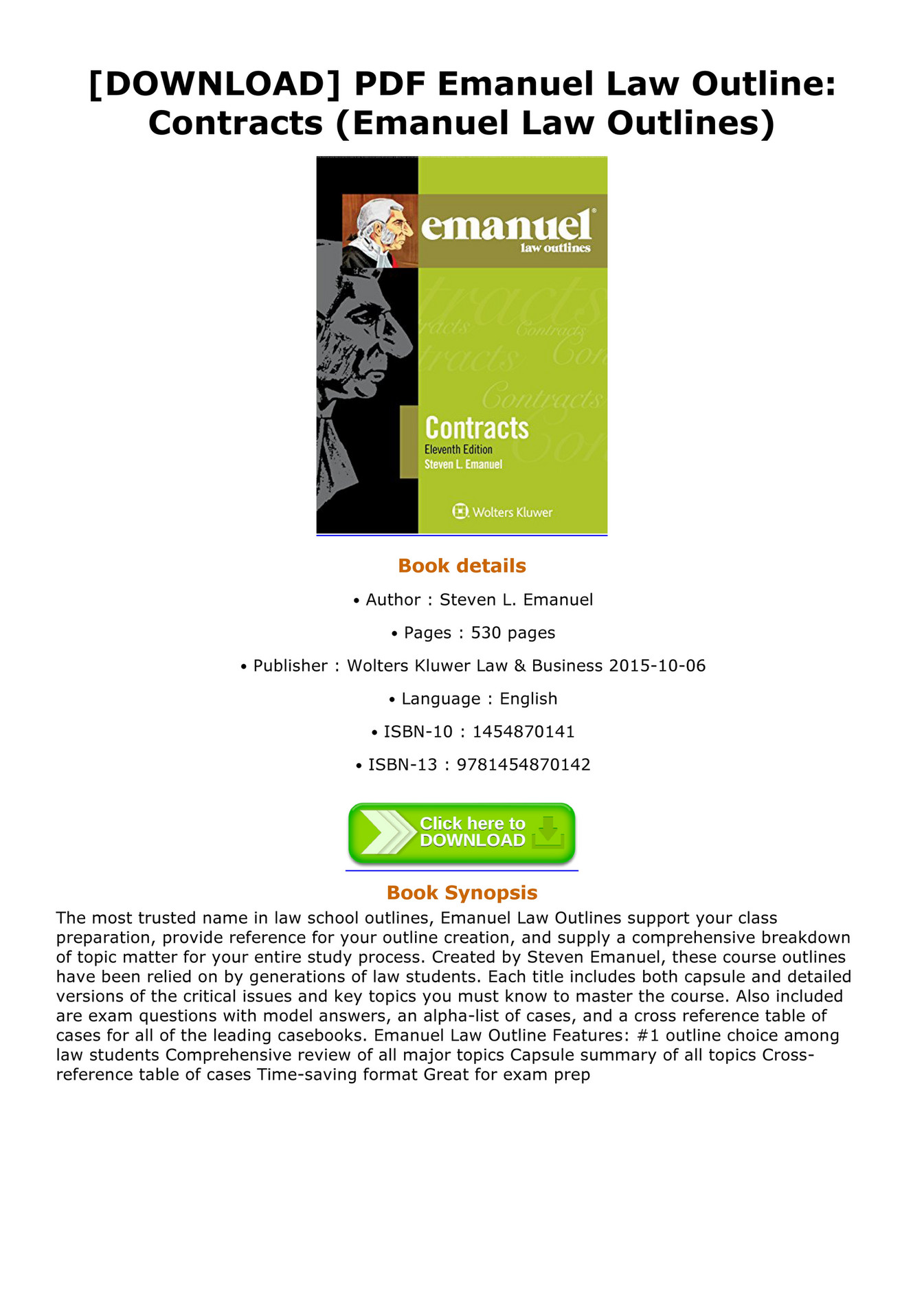 Emanuel (name) intelligence overview