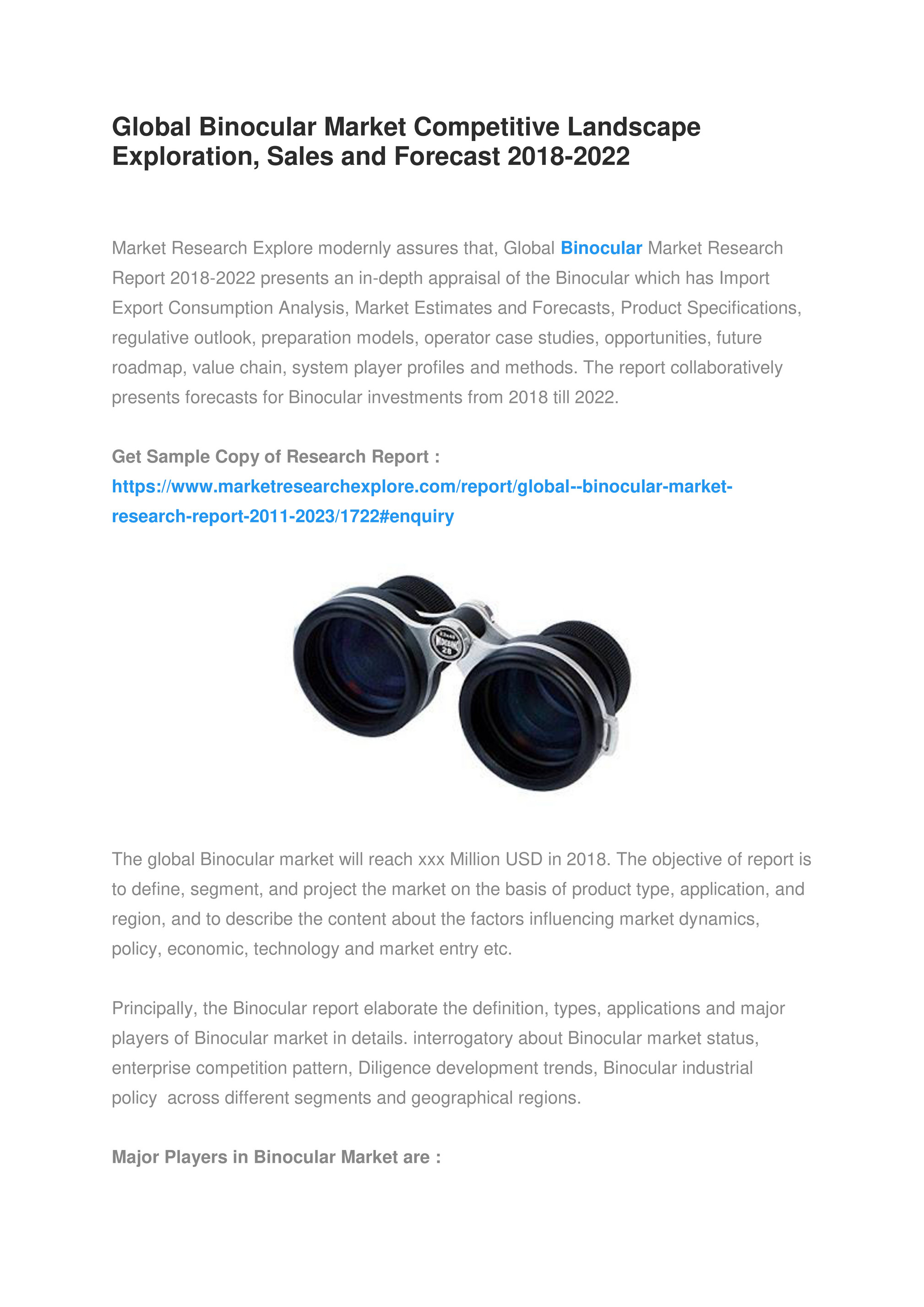 binocular sales