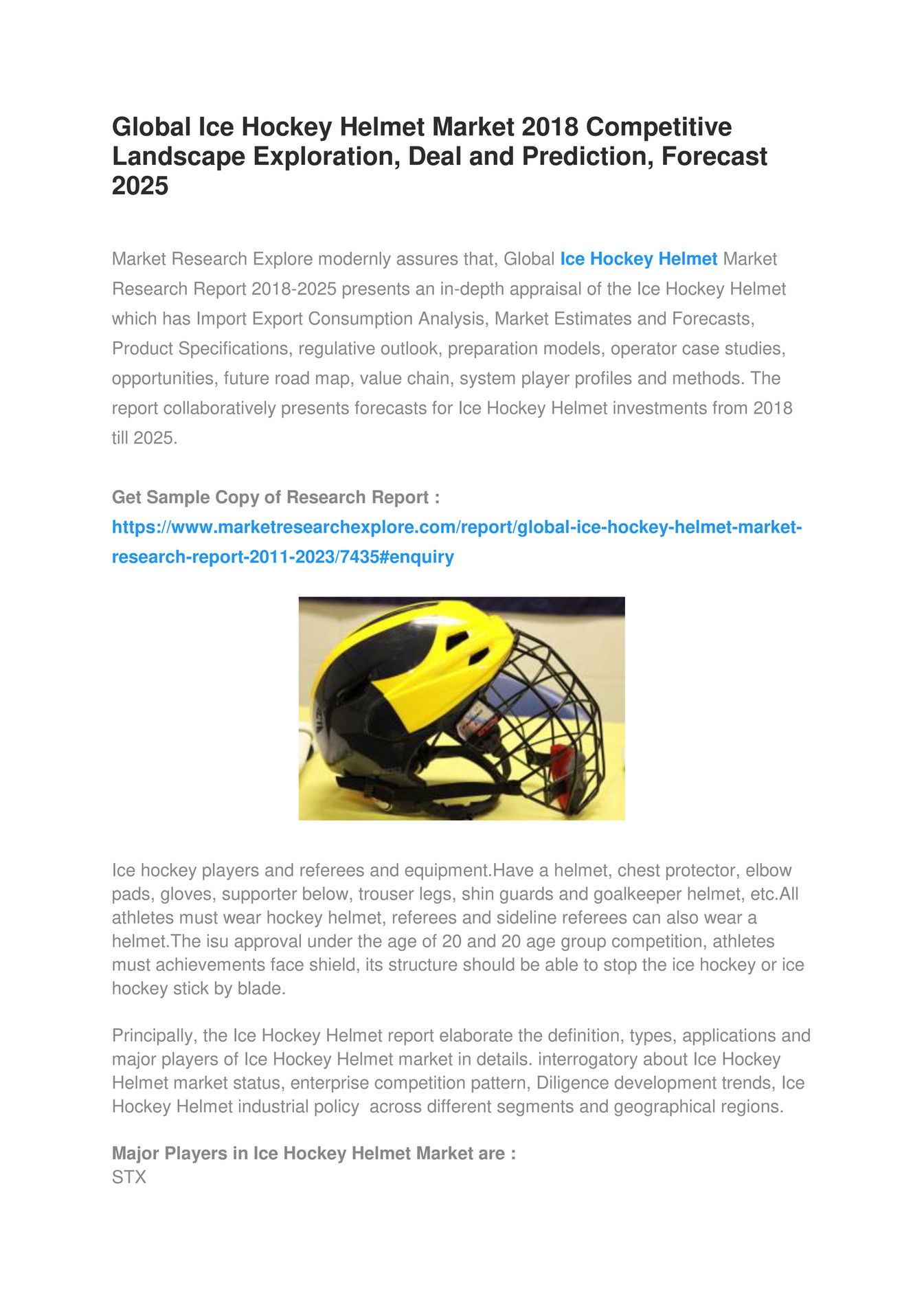 market-research-explore-global-ice-hockey-helmet-market-2018