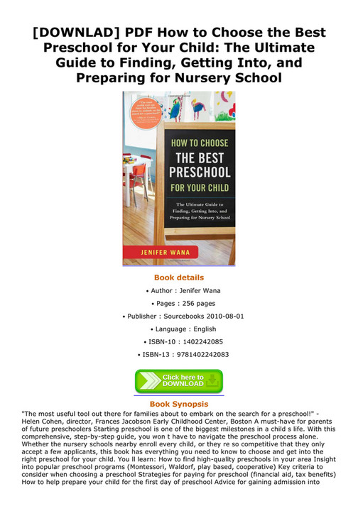 Christen - DOWNLAD PDF How to Choose the Best Preschool for Your Child ...