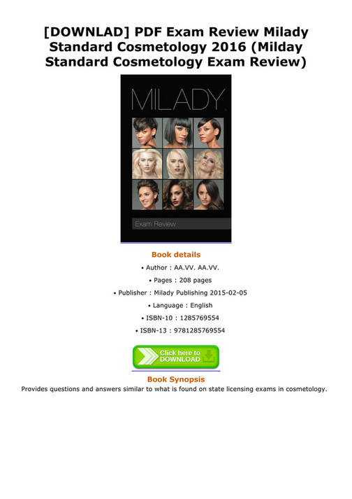 Alvaro - DOWNLAD PDF Exam Review Milady Standard Cosmetology 2016 ...