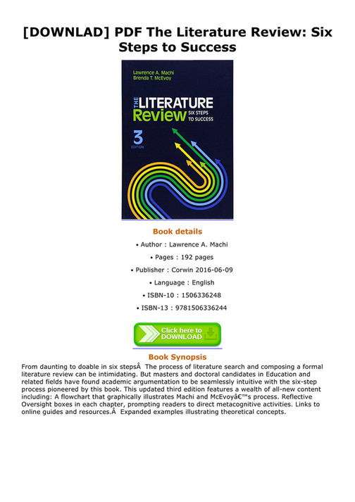 the literature review six steps to success third edition pdf