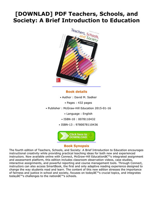 Muntz - DOWNLAD PDF Teachers Schools and Society A Brief Introduction ...