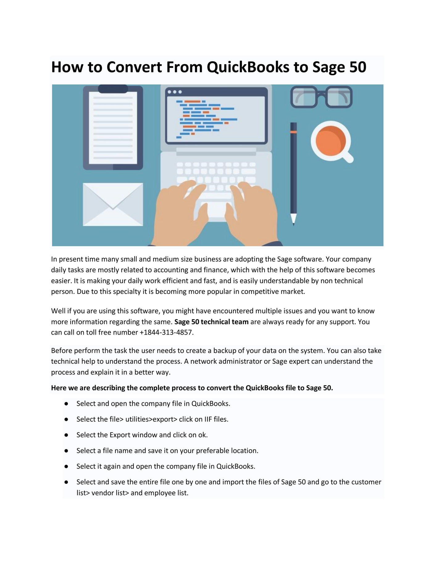 Sage 50 Tech Support Phone Number How To Convert From QuickBooks To