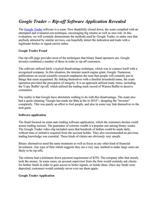 My Publications Google Trader Review Page 1 Created With Publitas Com
