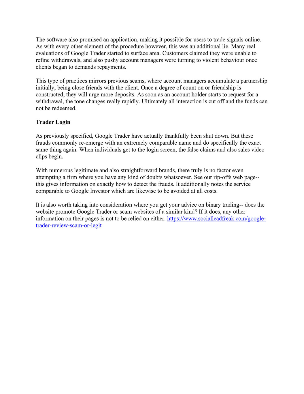 My Publications Google Trader Review Page 1 Created With Publitas Com