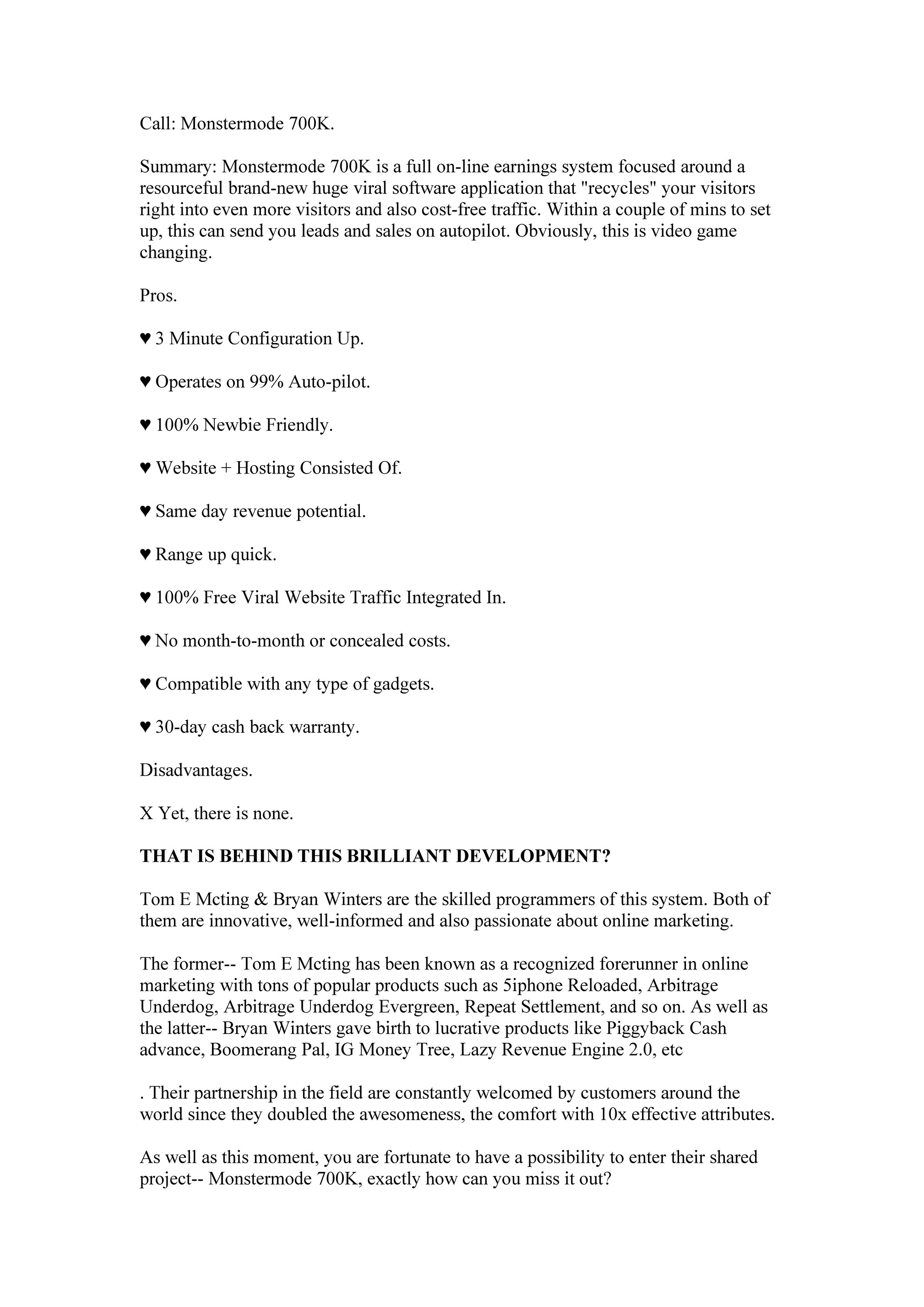 My publications - Monstermode 700K Review - Page 1 - Created ...