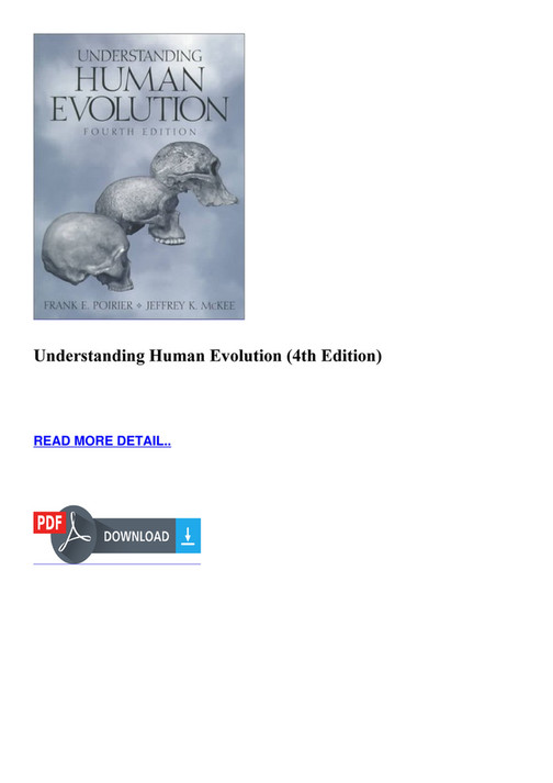 Understanding Evolution Textbook Rico - EBOOK Understanding Human Evolution 4th Edition - Page 1 ...