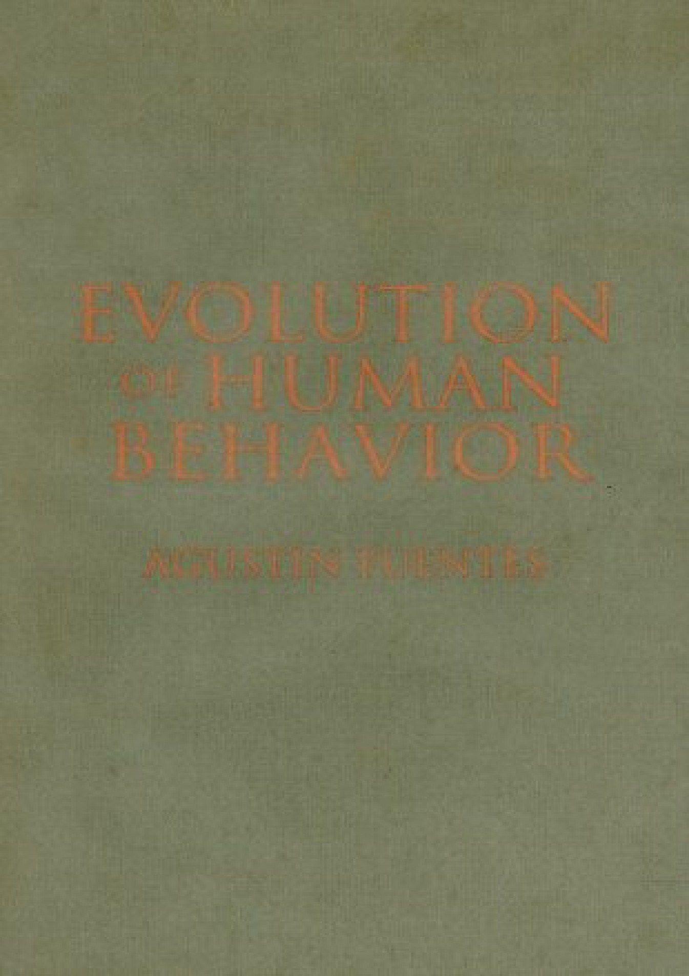 evolution of human behavior pdf