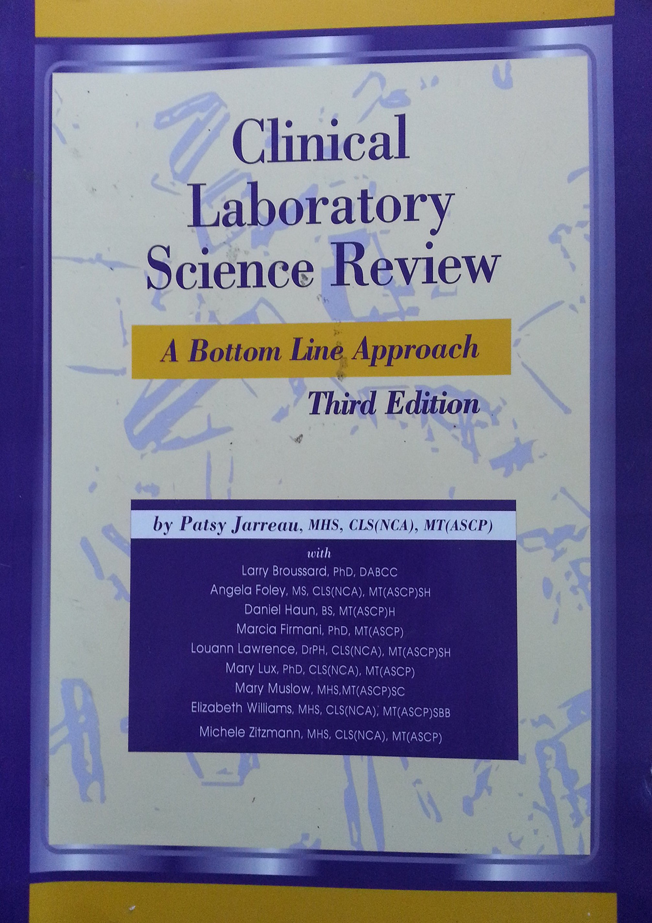 Weyant EPUB Clinical Laboratory Science Review A Bottom Line Approach 