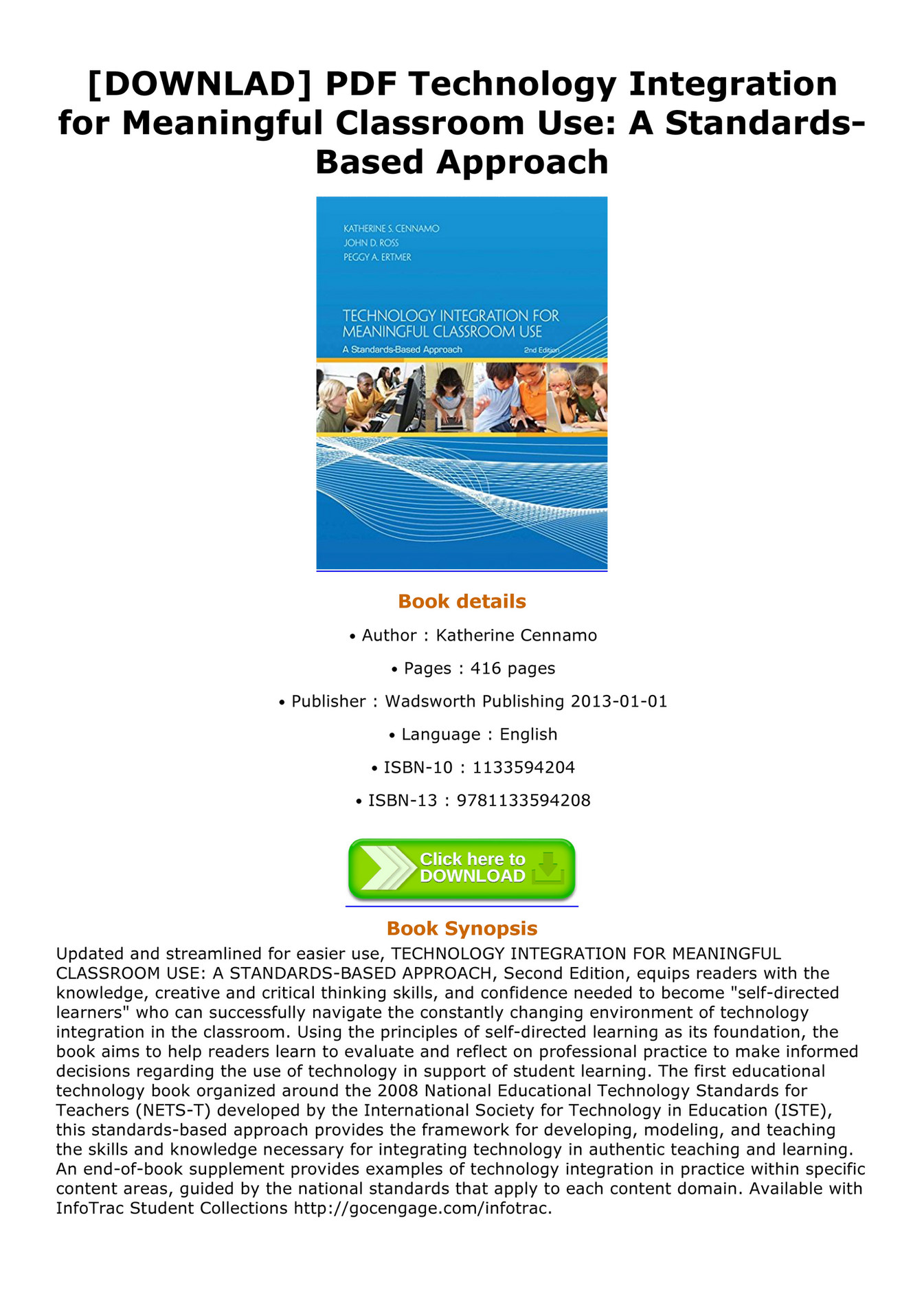 Moises DOWNLAD PDF Technology Integration for Meaningful Classroom