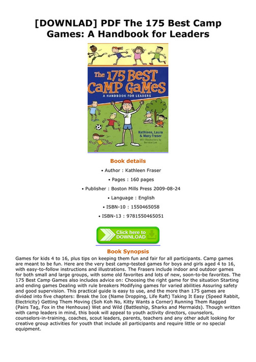 Moises - DOWNLAD PDF The 175 Best Camp Games A Handbook for Leaders - Page 1 - Created with ...