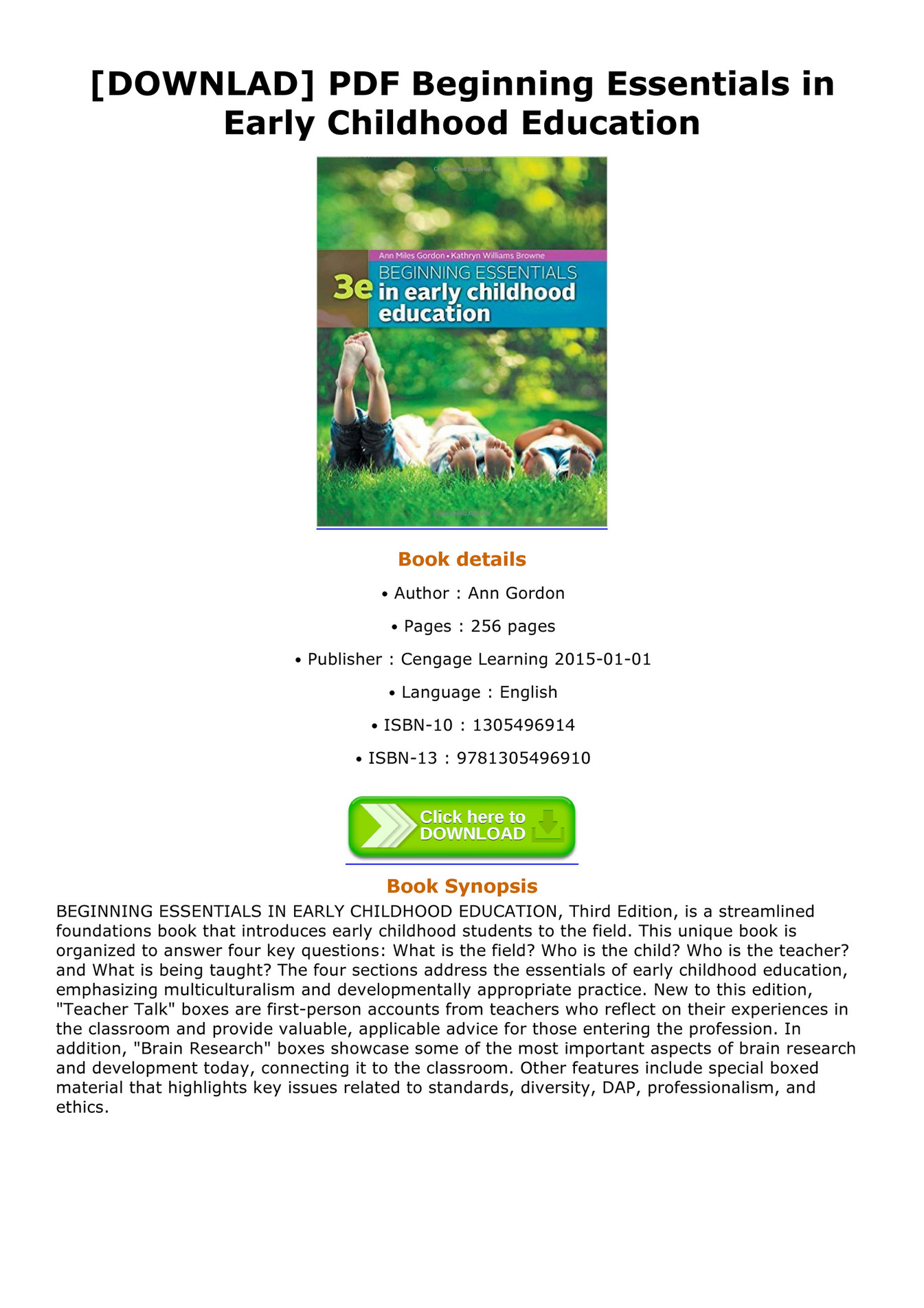 BEGINNING ESSENTIALS IN EARLY CHILDHOOD EDUCATION PDF visual data 2