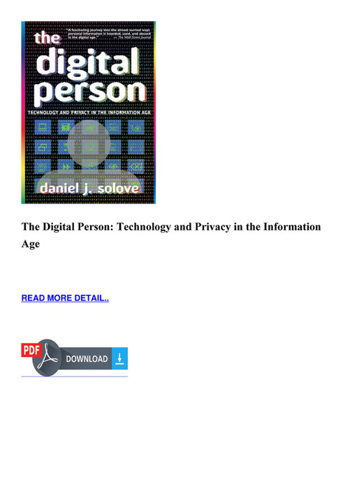Mclellan - DOWNLOAD The Digital Person Technology and Privacy in the ...