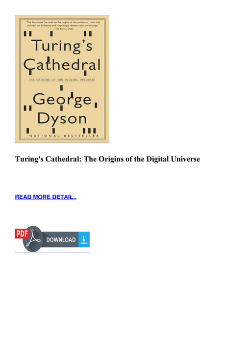 Buis - BOOK Turing s Cathedral The Origins of the Digital Universe ...