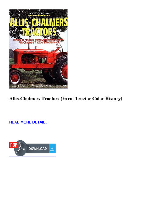 Buis - EBOOK Allis Chalmers Tractors Farm Tractor Color History - Page ...