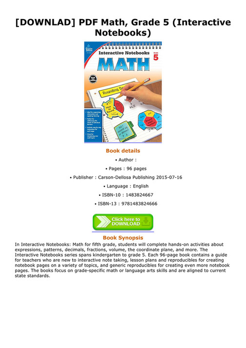 Buis - DOWNLAD PDF Math Grade 5 Interactive Notebooks - Page 1 ...