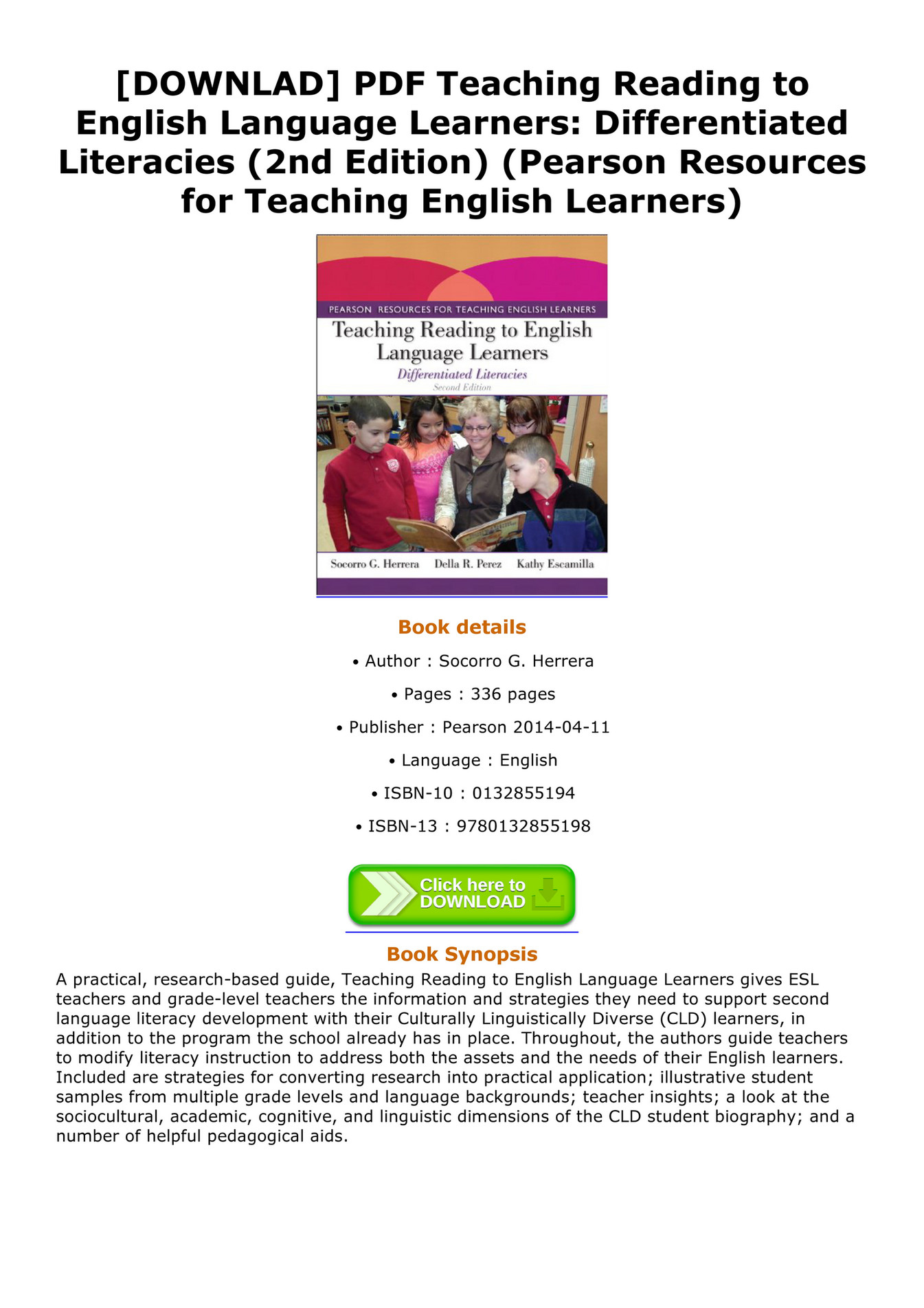 Bradly Downlad Pdf Teaching Reading To English Language Learners