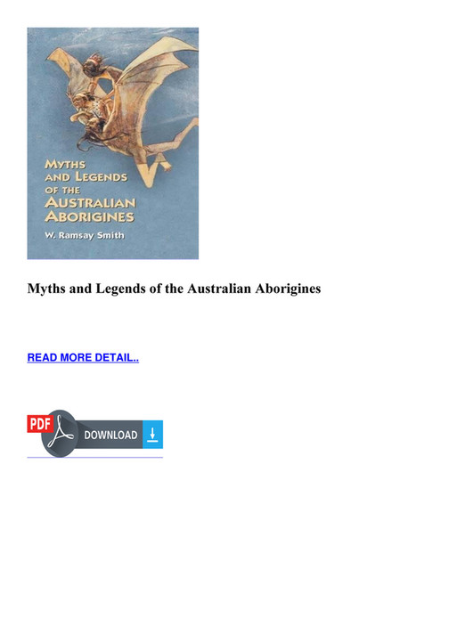 Steven - EBOOK Myths and Legends of the Australian Aborigines - Page 1 ...