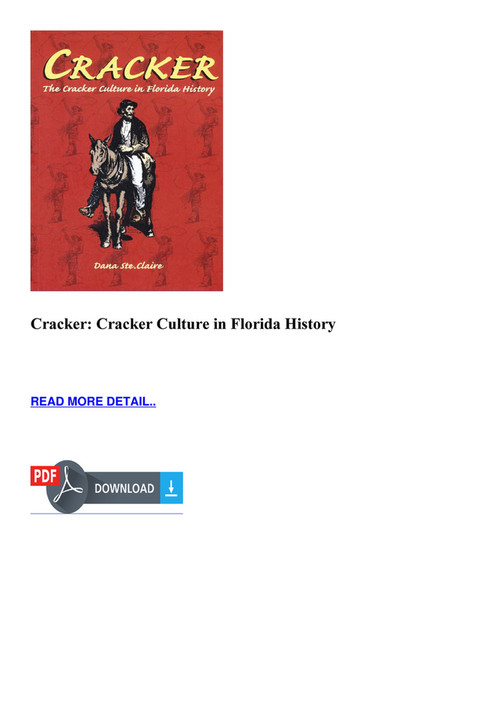 Steven READ Cracker Cracker Culture in Florida History Page 2