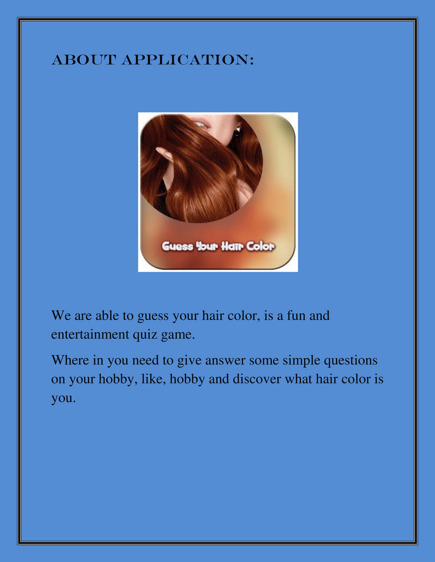 My publications - Guess Your Hair Color - Page 1 - Created with 