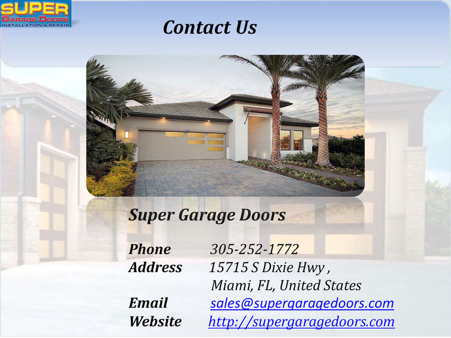 Super Garage Doors Best Quality And Durable Garage Door