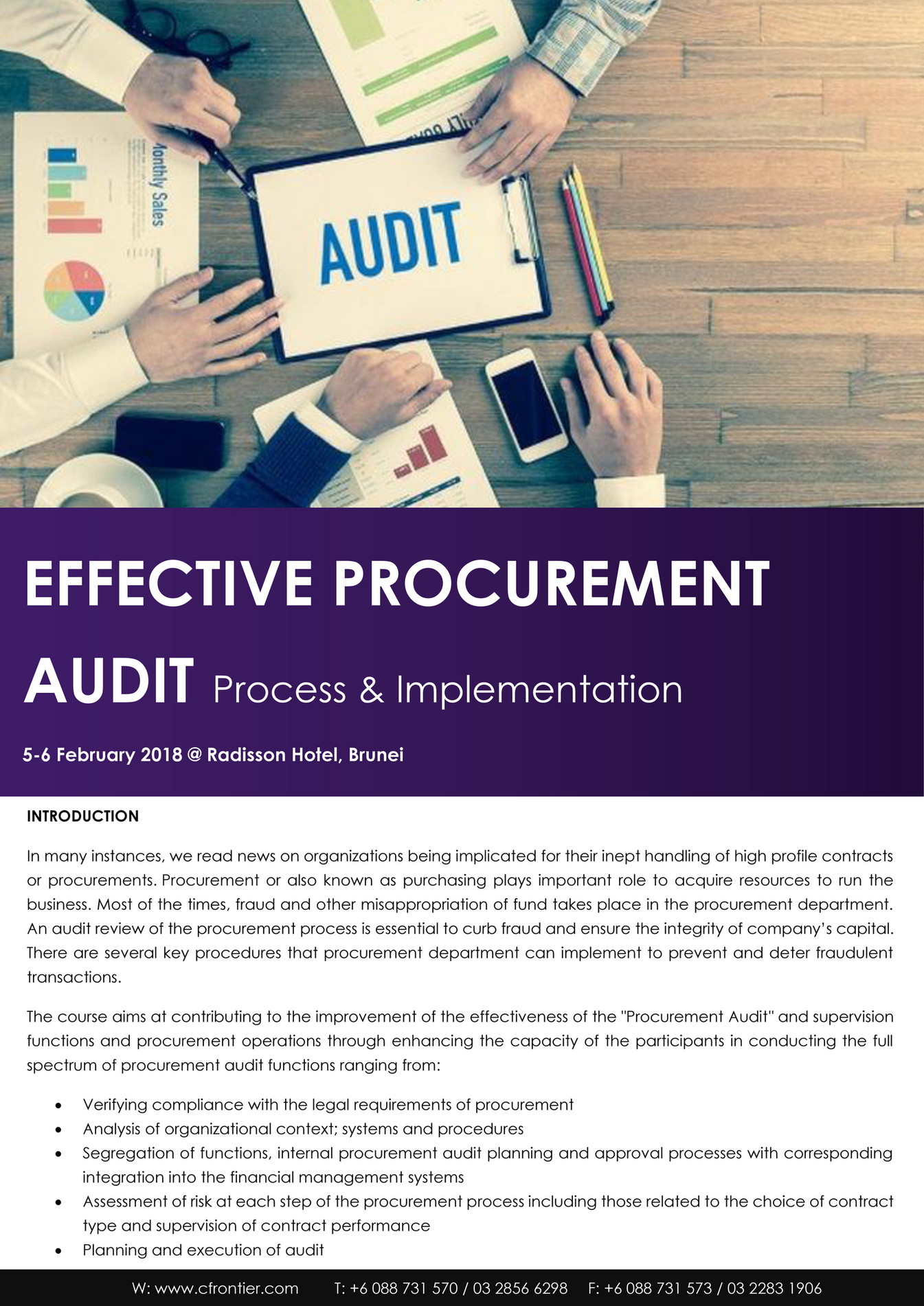 Corporate Frontier - Effective Procurement Audit, 5-6 Feb'18, Brn ...