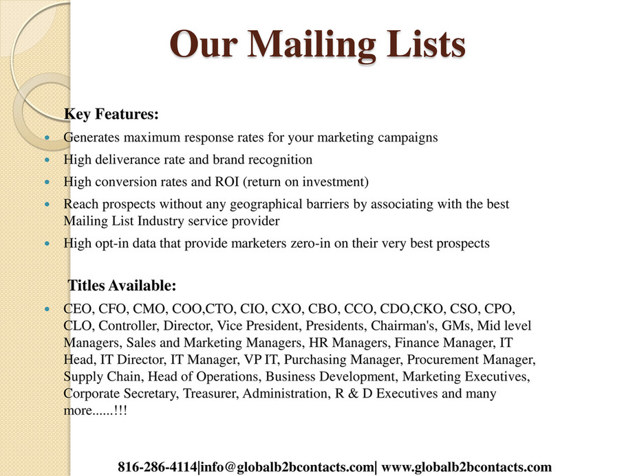 Globalb2bcontacts Llc Uk Attorney Mailing List Page 3