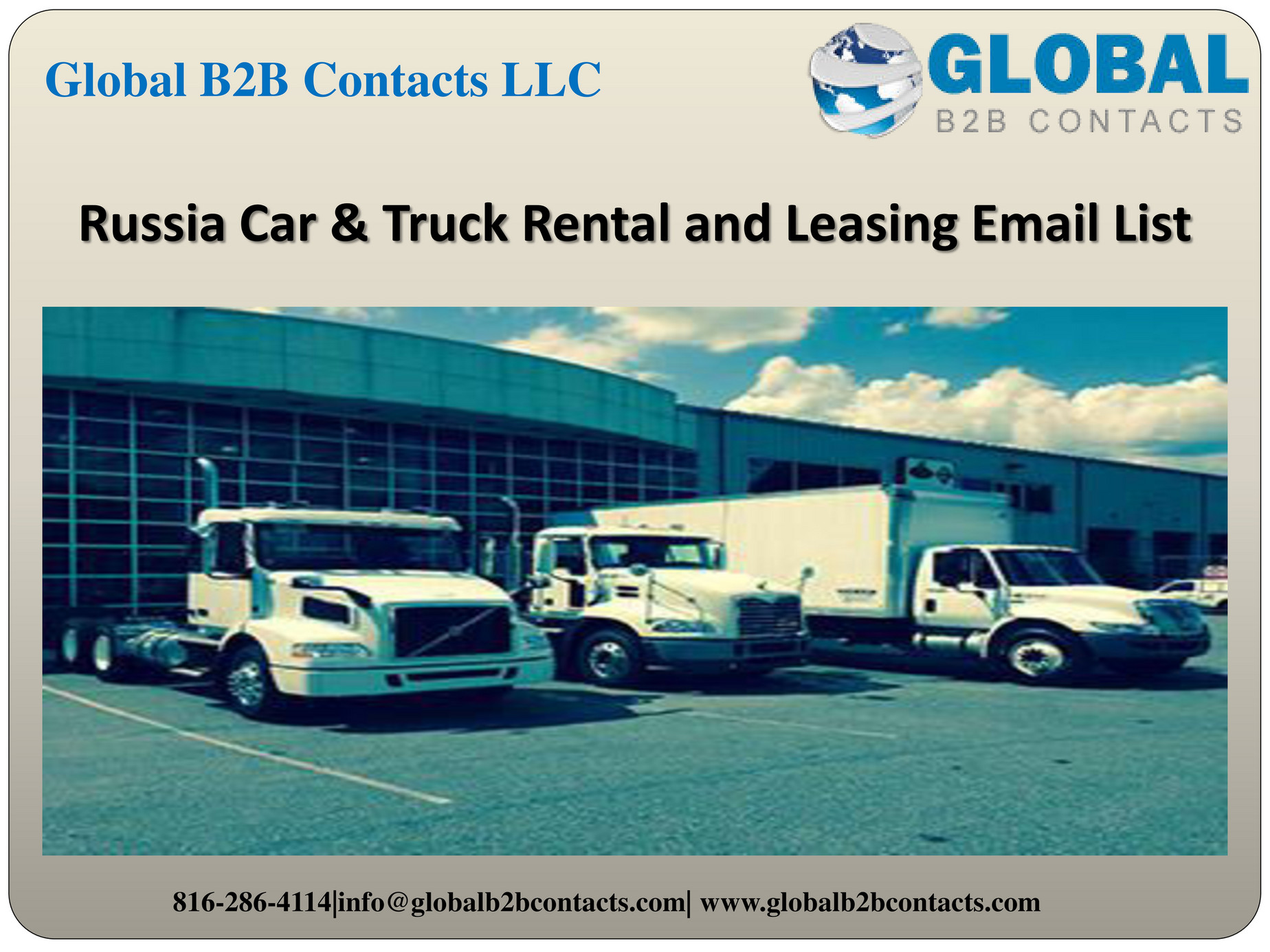 Globalb2bcontacts.LLC Russia Car & Truck Rental and Leasing Email