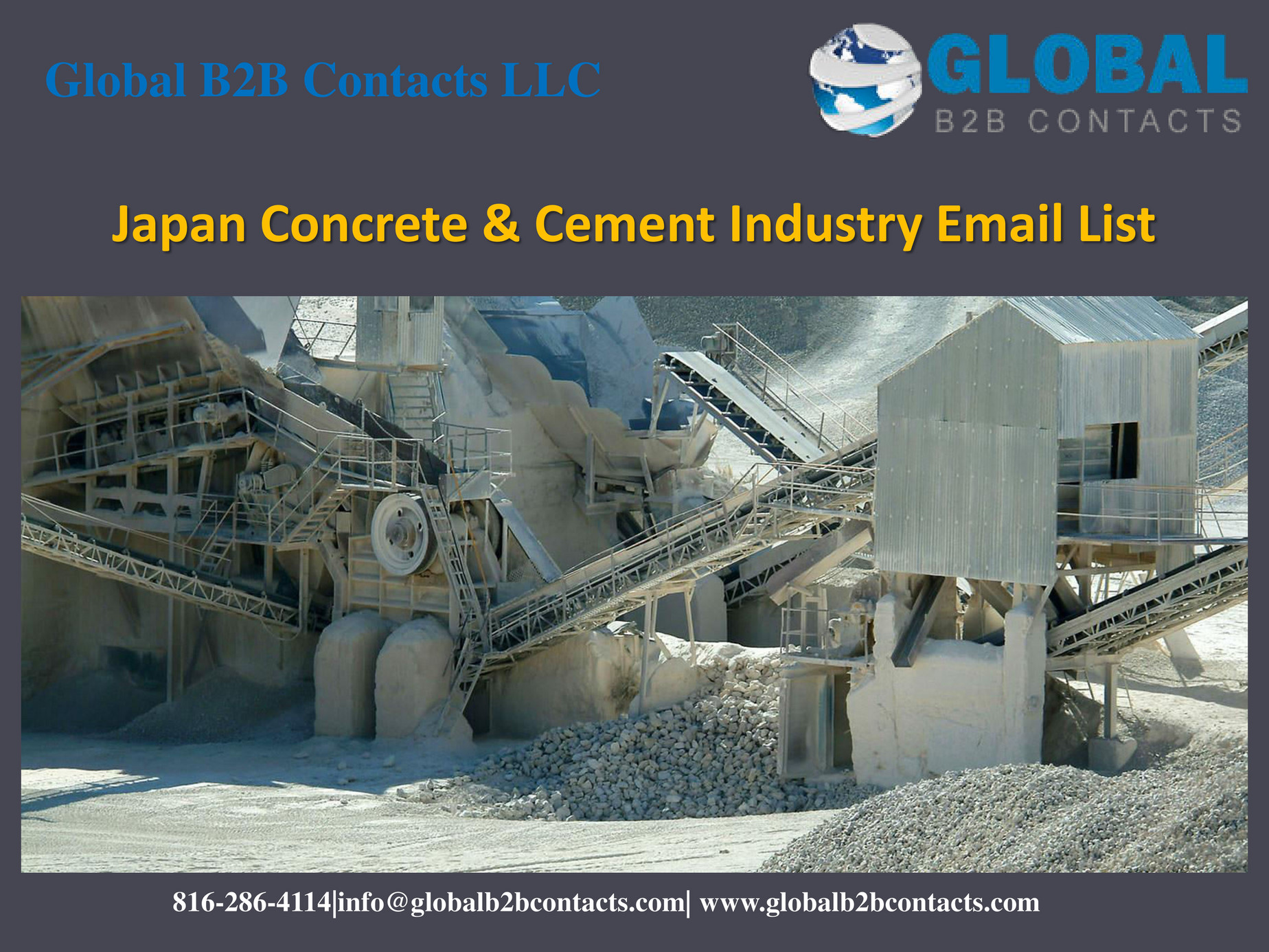Globalb2bcontacts.LLC Japan Concrete & Cement Industry Email List