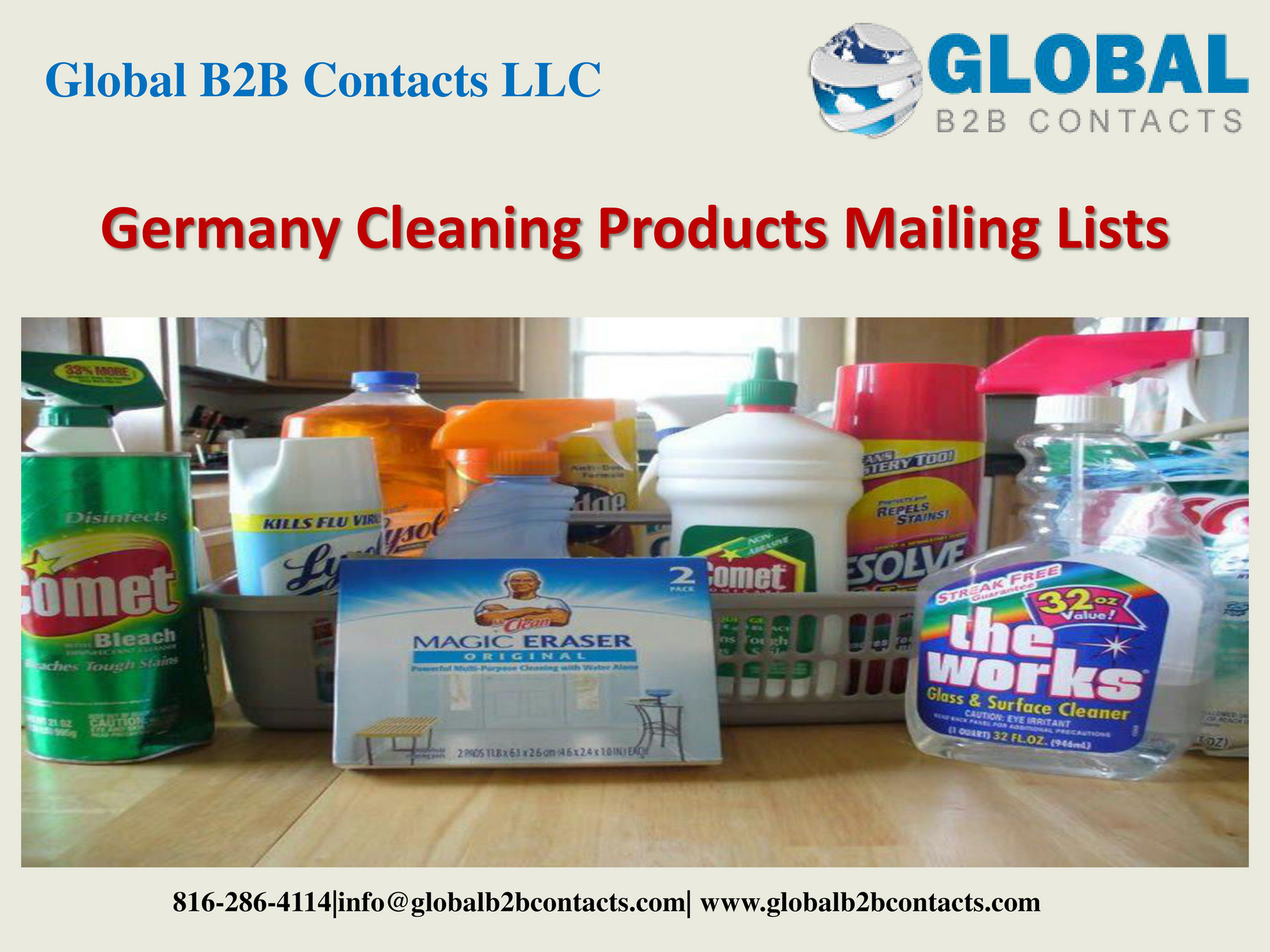 Globalb2bcontacts.LLC Germany Cleaning Products Mailing Lists Page