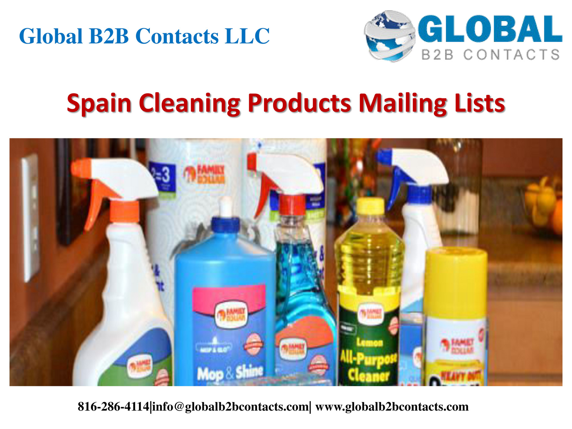 Globalb2bcontacts.LLC Spain Cleaning Products Mailing Lists Page 1