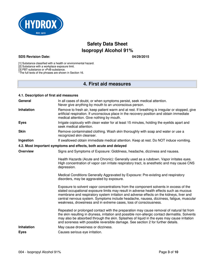 My Publications Sds Isopropyl Alcohol 91 Page 4 5 Created With Publitas Com