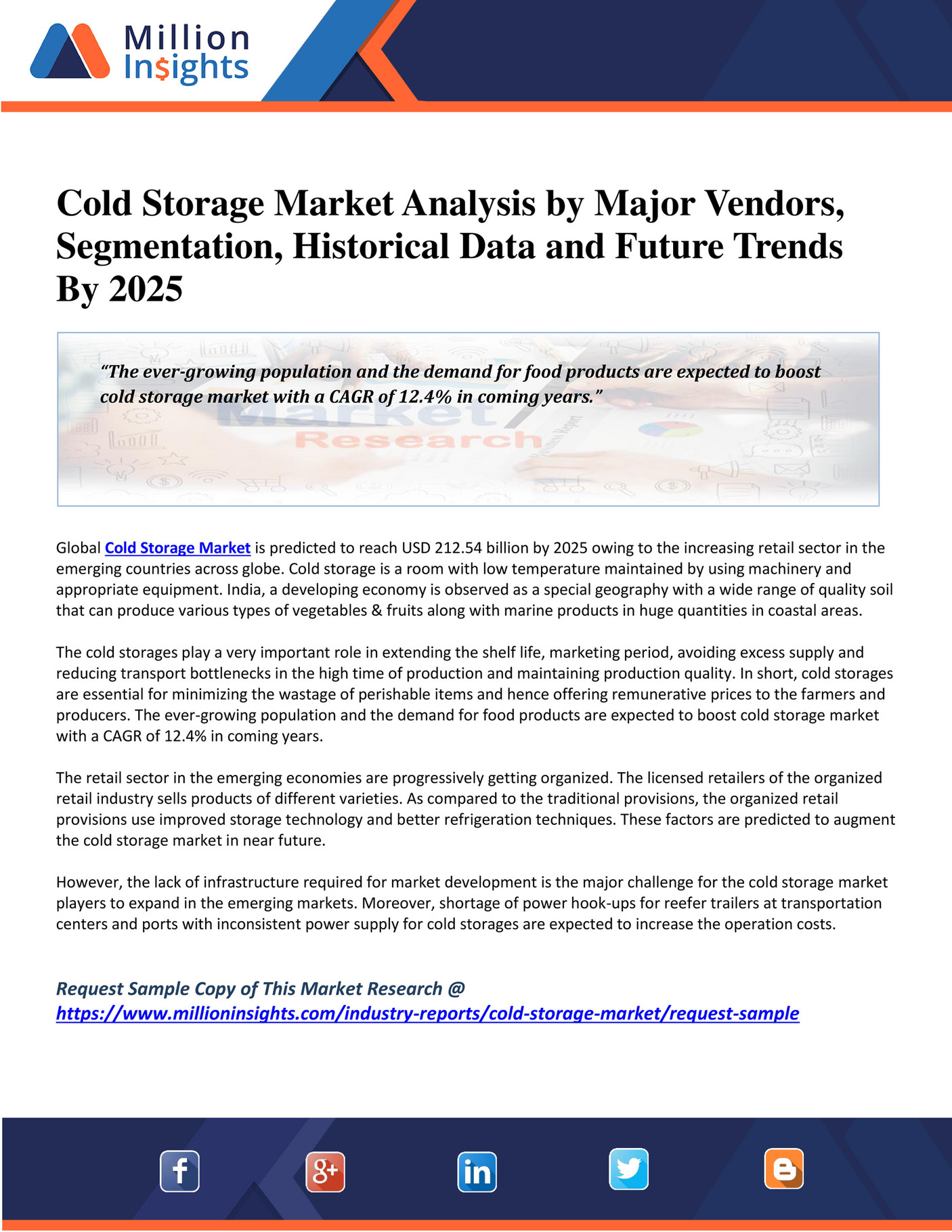 Million Insights Cold Storage Market Analysis by Major Vendors