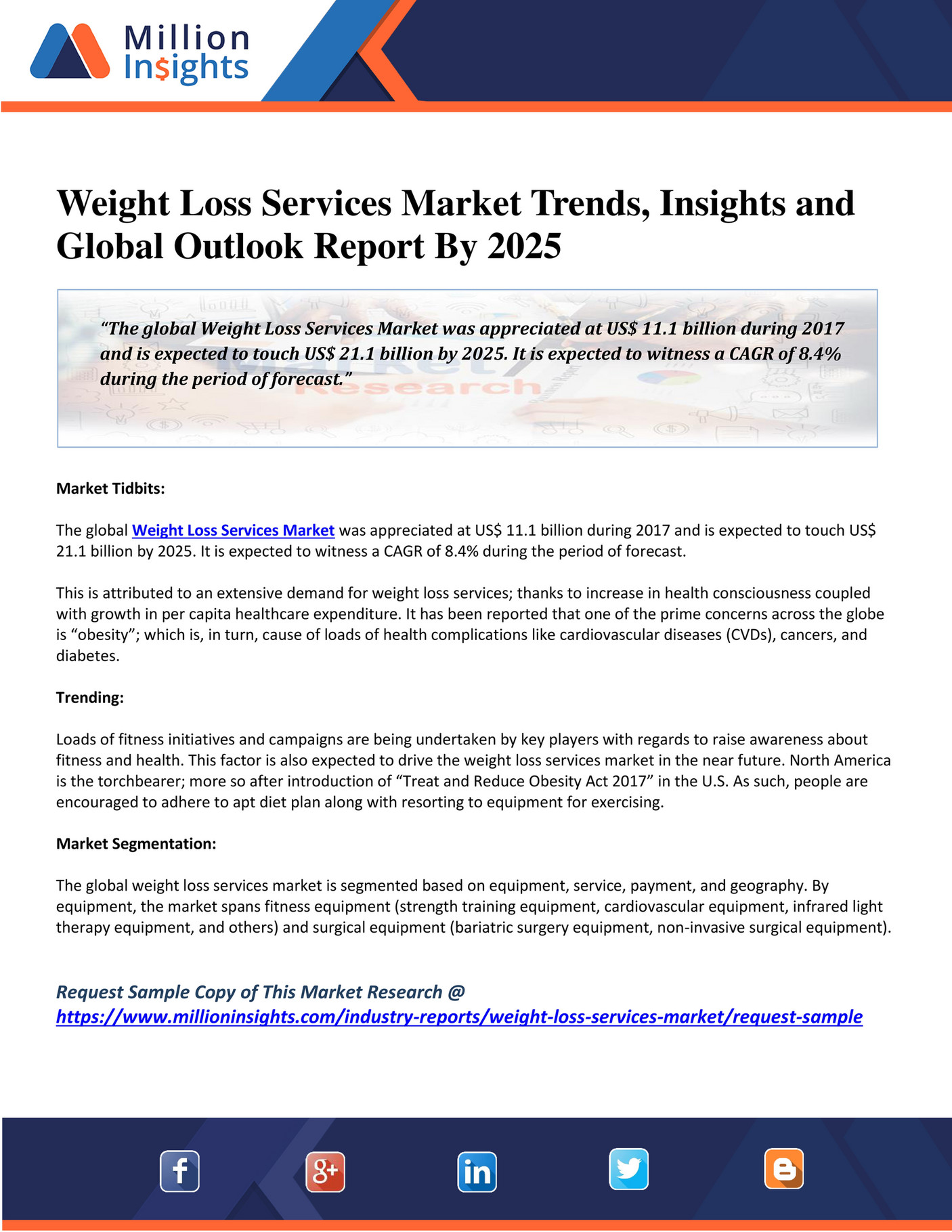 Million Insights Weight Loss Services Market Trends, Insights and