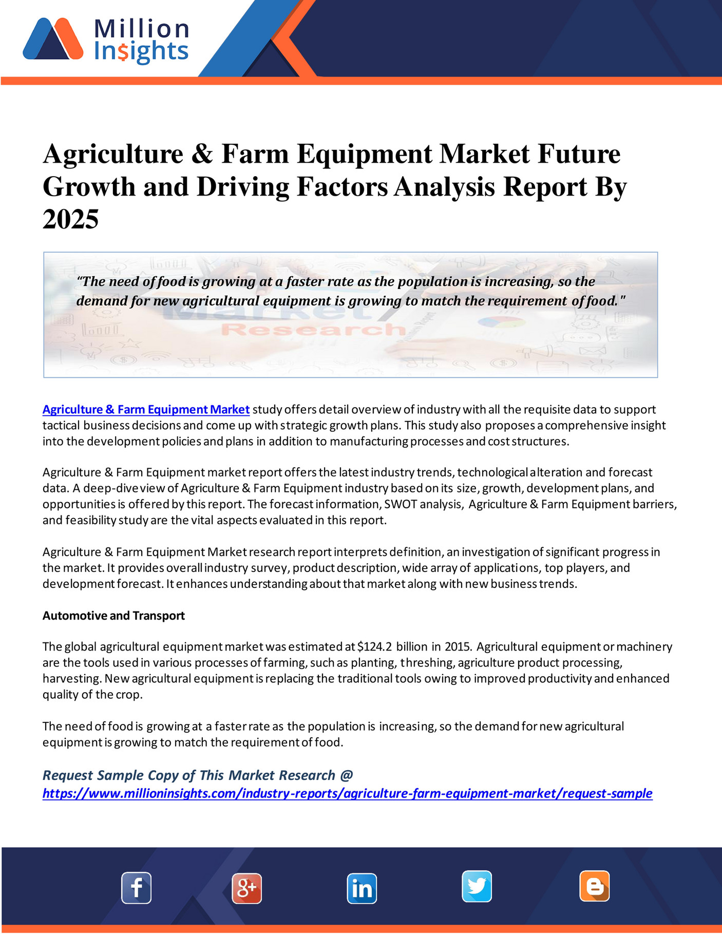 Million Insights Agriculture & Farm Equipment Market Future Growth