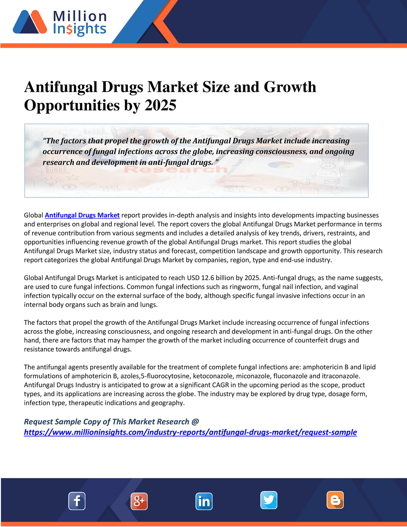 Million Insights Antifungal Drugs Market Size and Growth
