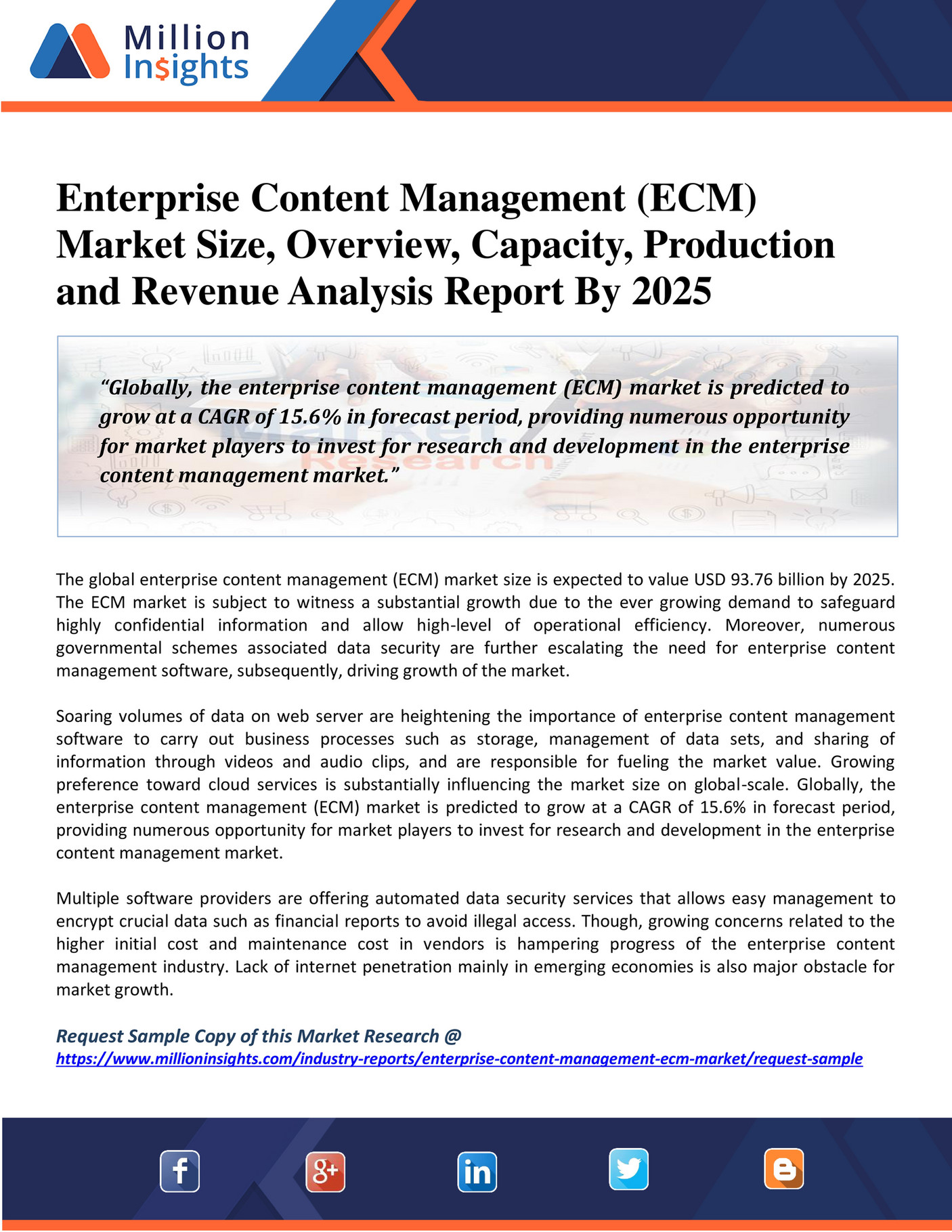 Million Insights Enterprise Content Management (ECM) Market