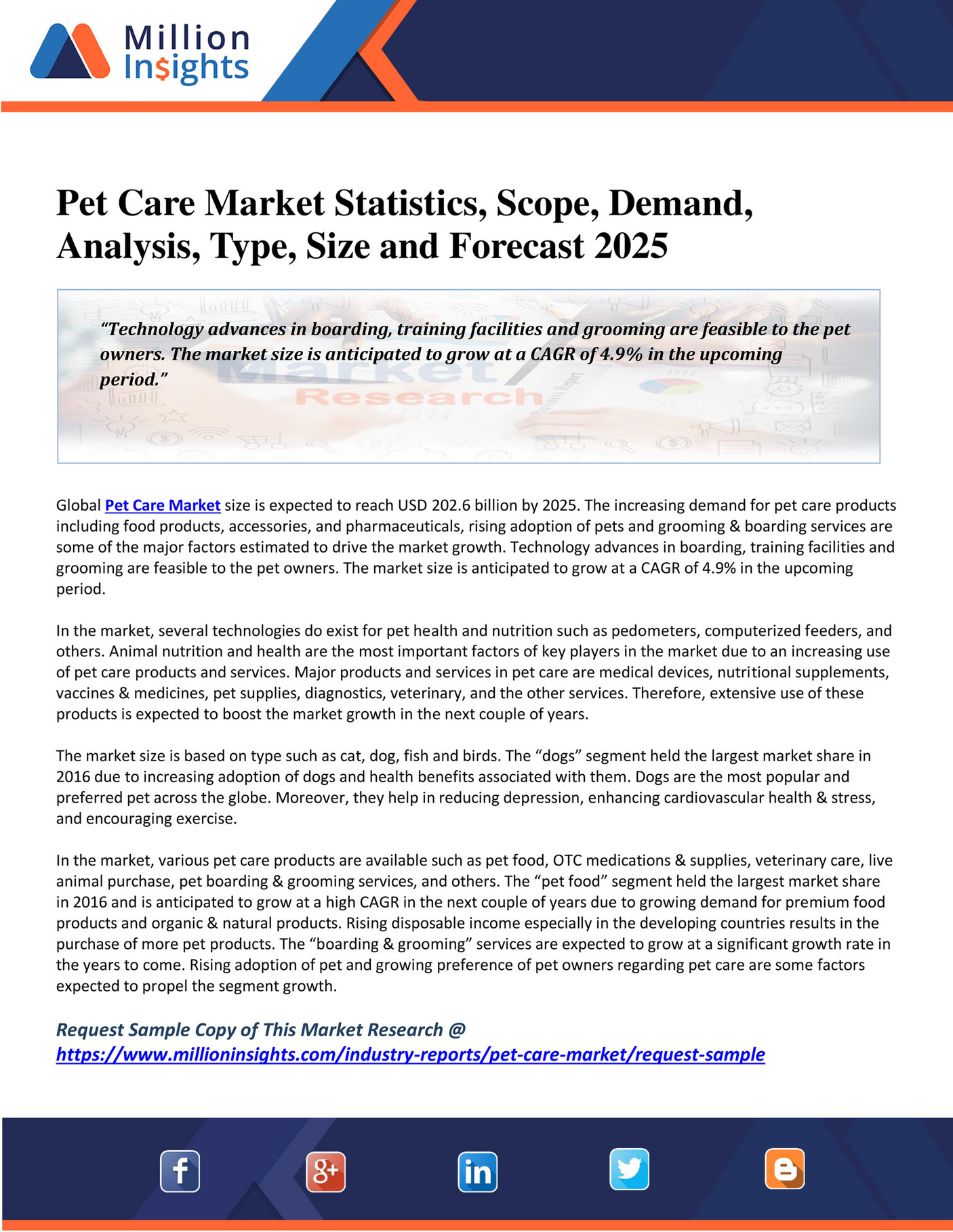 Million Insights Pet Care Market Strategies and Insights Driven