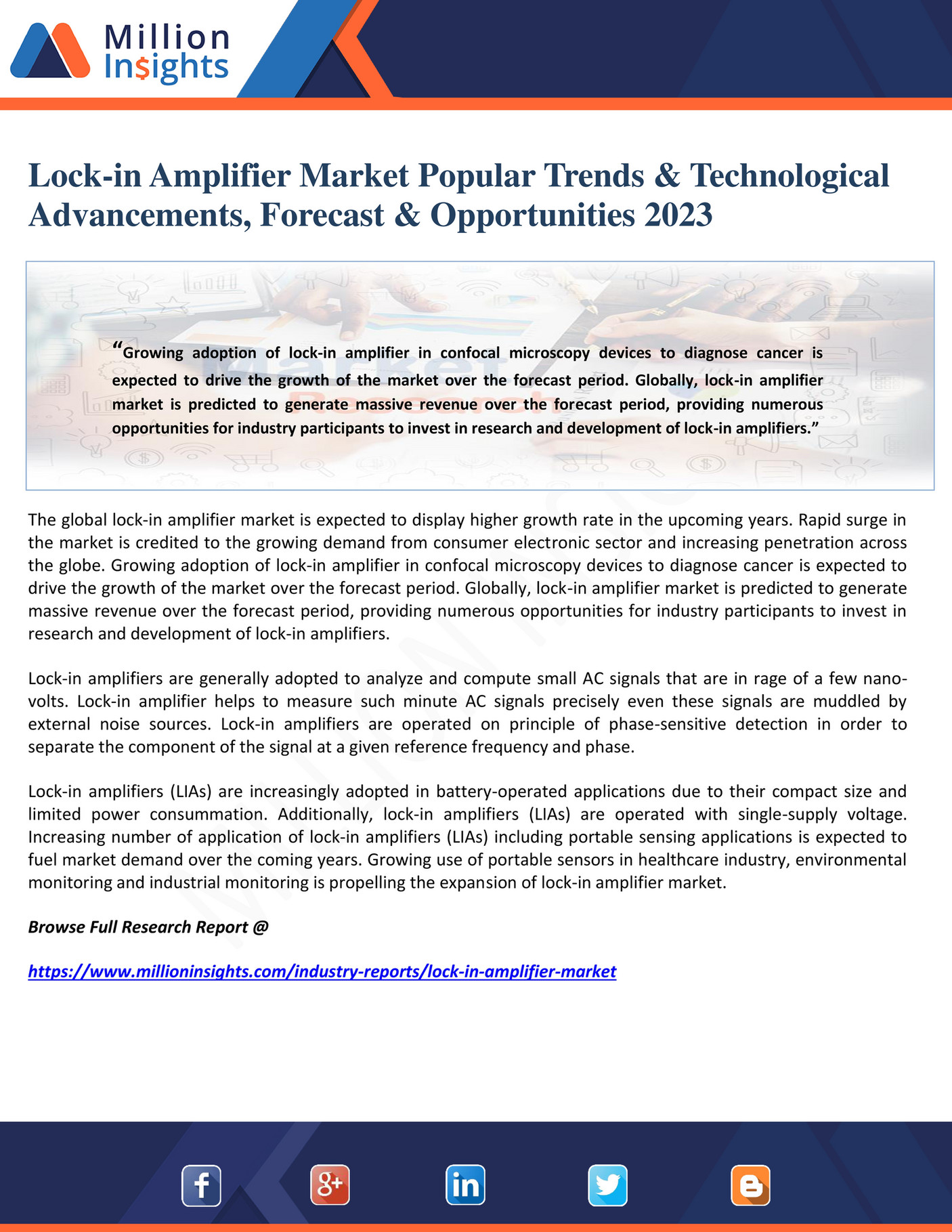 Million Insights - Lock-in Amplifier Market Popular Trends ...